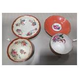 Vintage Bone China Teacup & Saucer Lot Shelley Aynsley Paragon Royal Chelsea England