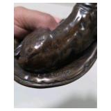 Great Dane Collector Lot - Large Standing Great Dane Statue, Small Standing Great Dane Figurine, Reclining Dog Figure, Wall Hook Decor