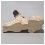 Great Dane Dog Decor Lot - Signed Large Hand Painted Dog Figurine, Puppy Figure, Spoiled Dogs Sign