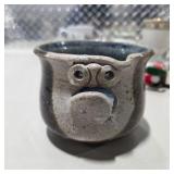 Vintage Porcelain Pottery Decor Lot w Japan Bell, Vase, Mugs, Elf, Christmas