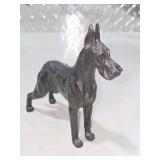 Great Dane Collector Lot - Large Standing Great Dane Statue, Small Standing Great Dane Figurine, Reclining Dog Figure, Wall Hook Decor