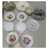 Vintage Decorative Plate & Bowl Lot - Schumann Arzberg, RECO, Floral Fruit, and More