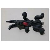 5 Piece Great Dane Lot -  Large Black Sandicast Great Dane, 3 Handmade Great Dane Figures, Standing Black Dog Figurine