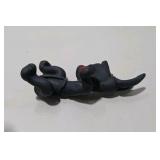 5 Piece Great Dane Lot -  Large Black Sandicast Great Dane, 3 Handmade Great Dane Figures, Standing Black Dog Figurine