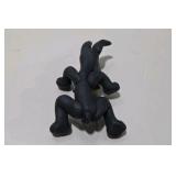 5 Piece Great Dane Lot -  Large Black Sandicast Great Dane, 3 Handmade Great Dane Figures, Standing Black Dog Figurine