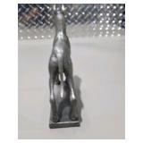 Signed L.M. Peterson Dog Sculpture Lot 3 Pc Numbered Art Figures Great Dane