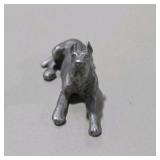 8 Piece Metal Pewter Dog Figurine Lot - Multiple Great Dane Sculptures Variety of Sizes