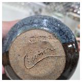 Vintage Porcelain Pottery Decor Lot w Japan Bell, Vase, Mugs, Elf, Christmas