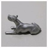 8 Piece Metal Pewter Dog Figurine Lot - Multiple Great Dane Sculptures Variety of Sizes