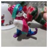 Vintage Porcelain Pottery Decor Lot w Japan Bell, Vase, Mugs, Elf, Christmas