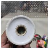 Vintage Porcelain Pottery Decor Lot w Japan Bell, Vase, Mugs, Elf, Christmas