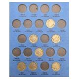 15 Buffalo Nickels + Starter Album Lot - 1924-S 1927-S 1923 1925 1926 1927 1928 1929 1936 1937 - Vintage U.S. Coins