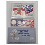 Susan B. Anthony Dollar Collection + 1996 Summer Games Mint Strip + 1998 Uncirculated Set + Aprox: 1 LB+ Unsearched Pennies Lot