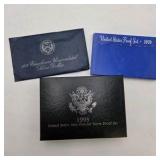 1993 Premier Silver Proof Set + 1970 Proof Set + 1973 40% Silver Eisenhower Dollar - Over 1.07 Troy Oz Silver