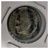 5 Silver Coin Lot - 1895-O Barber Quarter, 1909 Barber Quarter, 1958 Franklin Half, 1967 Kennedy Half, 1954 Roosevelt Dime