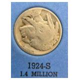 15 Buffalo Nickels + Starter Album Lot - 1924-S 1927-S 1923 1925 1926 1927 1928 1929 1936 1937 - Vintage U.S. Coins