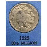 15 Buffalo Nickels + Starter Album Lot - 1924-S 1927-S 1923 1925 1926 1927 1928 1929 1936 1937 - Vintage U.S. Coins