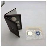 1995 Canada Coin Set + 1972 40% Silver Eisenhower Dollar - approximate combined actual silver weight of about 0.6911 troy ounces total