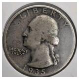 1990 U.S. Prestige Set + 1990 Royal Canadian Mint Set + 1935 & 1943 Silver Washington Quarters - Better Mixed Coin Lot