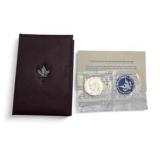 1995 Canada Coin Set + 1972 40% Silver Eisenhower Dollar - approximate combined actual silver weight of about 0.6911 troy ounces total