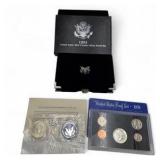 1993 Premier Silver Proof Set + 1970 Proof Set + 1973 40% Silver Eisenhower Dollar - Over 1.07 Troy Oz Silver