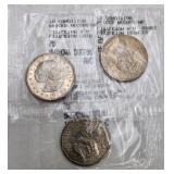 Susan B. Anthony 1979 P D S First Year Set + 1996 Summer Games Coin Strips + Mixed U.S. Coin Display Lot