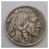 20 Buffalo Nickels - 6 Dated 1935 1936 1937 + 14 Dateless - Vintage Estate Coin Lot