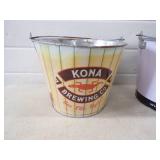 Metal Alcohol Buckets Kona Brewing Co and White Claw Hard Seltzer