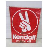 Kendall Motor Oil Metal Sign Double Sided
