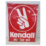 Kendall Motor Oil Metal Sign Double Sided