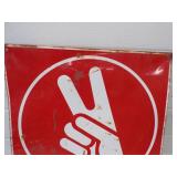 Kendall Motor Oil Metal Sign Double Sided