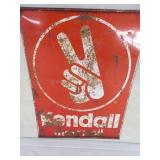 Kendall Motor Oil Metal Sign Double Sided