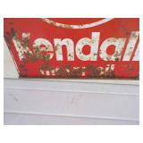 Kendall Motor Oil Metal Sign Double Sided