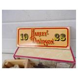 Harly Davidson Cast Iron Motorcycle Toy with Removable Rider