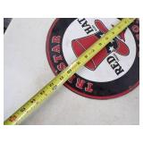 Tri Star Gasoline Porcelain Sign