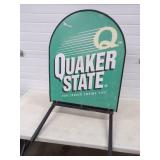 Metal Quaker State Curb Sign