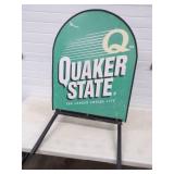 Metal Quaker State Curb Sign