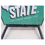 Metal Quaker State Curb Sign