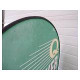 Metal Quaker State Curb Sign