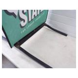 Metal Quaker State Curb Sign