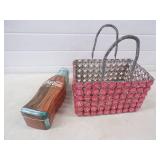Coca Cola Homemade Cap Basket and Tin