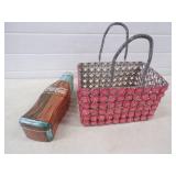 Coca Cola Homemade Cap Basket and Tin