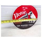 Victor His Masters Voice Porcelain Sign