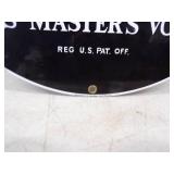 Victor His Masters Voice Porcelain Sign