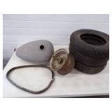 Cushman Scooter Parts tires, rim, Gas Tank