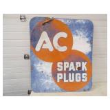 AC Spark Plugs 1954 Metal Sign Very Heavy Metal Sign