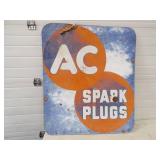 AC Spark Plugs 1954 Metal Sign Very Heavy Metal Sign