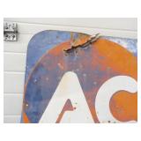 AC Spark Plugs 1954 Metal Sign Very Heavy Metal Sign