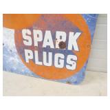 AC Spark Plugs 1954 Metal Sign Very Heavy Metal Sign