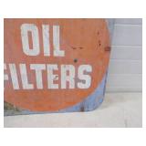 AC Spark Plugs 1954 Metal Sign Very Heavy Metal Sign